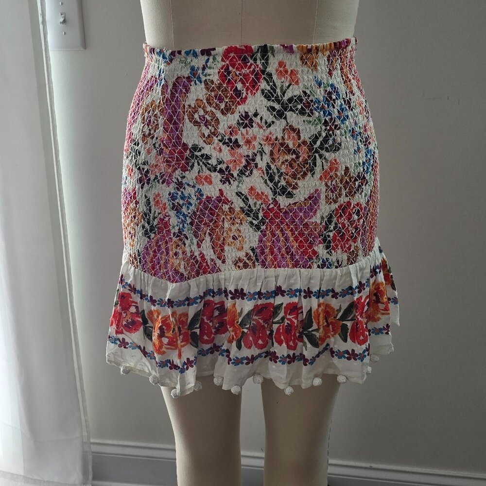 FARM Rio Spring Bananas Mini Skirt
